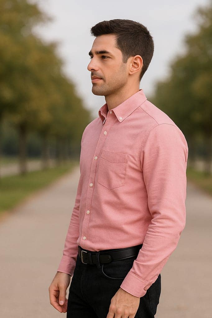 Men's Classic Button-Down Shirt - Versatile & Comfortable view 2