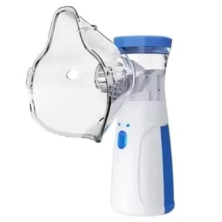 Portable Mesh Nebulizer Machine for Adults & Kids – Handheld Silent Nebulizer for Fast Mist Therapy for Cough, Cold & Asthma | USB Rechargeable (Unique)