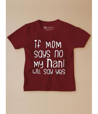 Be Awara Pack of 1 Boys Cotton T-Shirt ( Maroon )