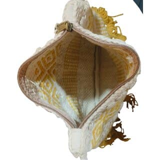 Sunlit Weave Handcrafted Fringe Sling Bag view 2