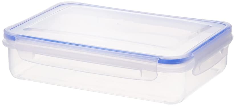 Clear Rectangular Food Storage Container with Locking Lid