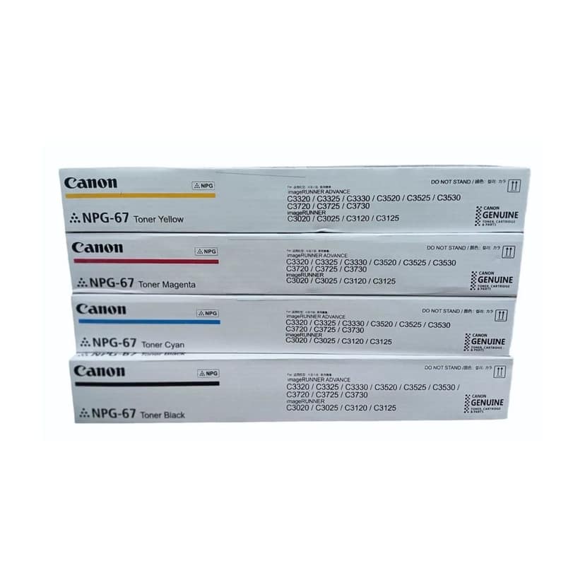 Canon NPG 67 Black Original Toner Cartridge (full set pack of 4)