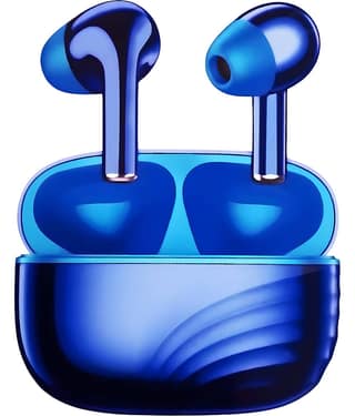 VERONIC SHINEPODS Bluetooth True Wireless (TWS) In Ear 30 Hours Playback Low Latency,Powerfull bass IPX4(Splash & Sweat Proof) Blue