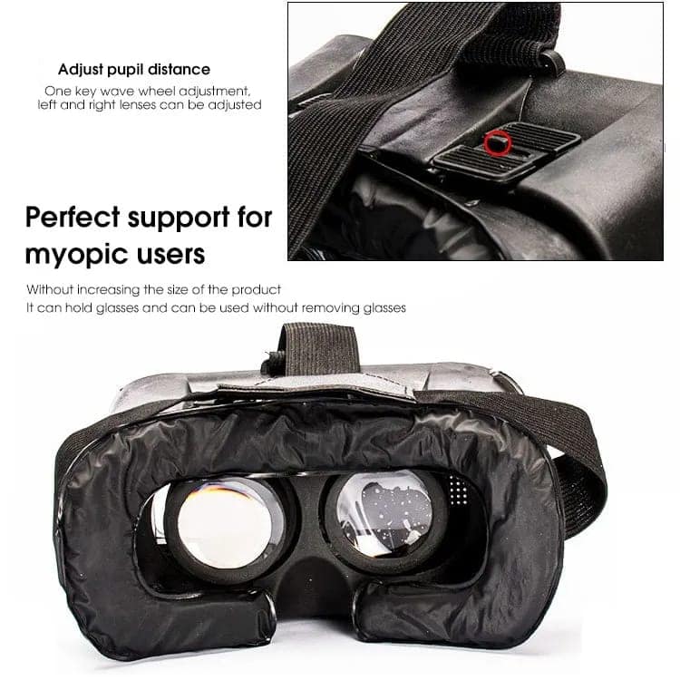 AUSHA Smartphone VR Headset | 3D & 360° Virtual Reality Glasses with Adjustable Fit view 10