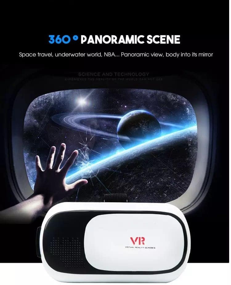 AUSHA Smartphone VR Headset | 3D & 360° Virtual Reality Glasses with Adjustable Fit view 4