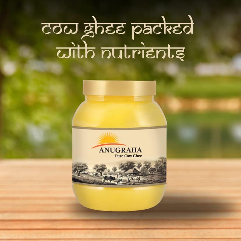 Anugraha Organic Grass-Fed Cow Ghee | Pure Desi Bilona Ghee | Cultured Vedic Ghee | 100% Natural & Traditional Processed (Pack of 6) - 6 Litre view 7