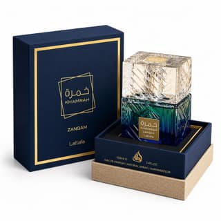 Lattafa Khamrah Zanqam EDP 100ml for Men and Women Luxury Long Lasting Warm Spicy Oriental Gourmand Woody Unisex Perfume