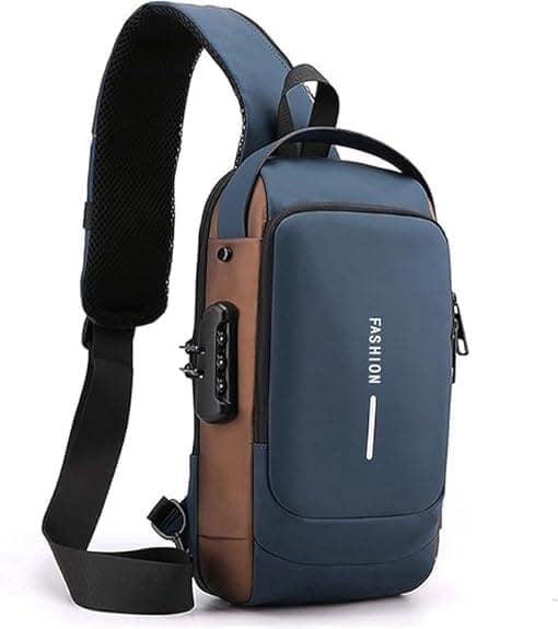Unisex Sling Bag with USB Charging port Shoulder Backpack With Multifunctional for Travel, Hiking, Camping, Daily Out, Crossbody Chest Bags, Waterproof view 2