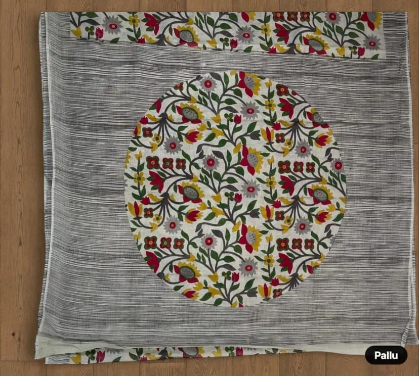 Sambalpuri Handloom Pure Cotton Saree with Natural Dyes from Odisha view 3