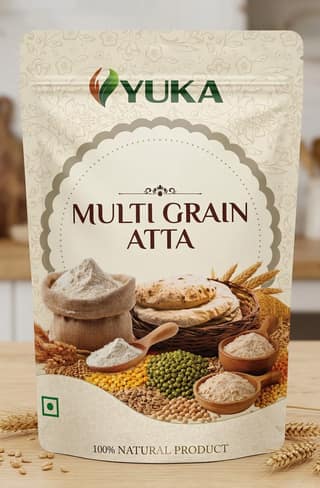 YUKA Multigrain Atta 250g | Wheat, Pulses & Grain Flour Blend