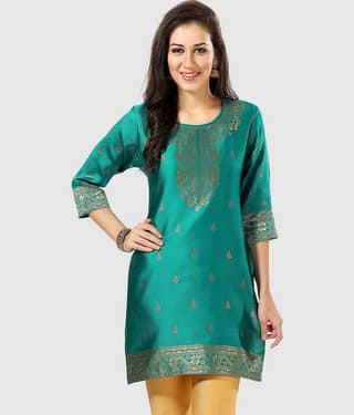 Art Silk Short Kurti For Women (Pack of 1)
