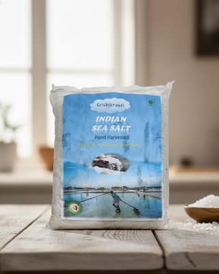 Krishikranti Indian Sea Salt - Hand Harvested, Pure & Natural
