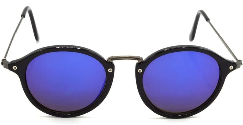 HRINKAR Unisex Pilot Sunglasses Grey Frame, Yellow & Violet Lens (Medium) - Pack of 2 view 3