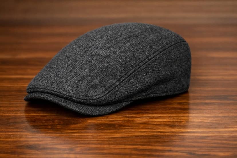 Classic Men's Flat Cap – Premium Tweed Newsboy Ivy Cap view 2