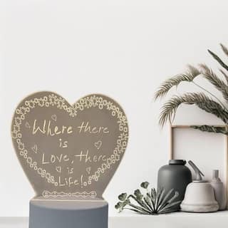 3D Creative Visualization LED Illusion Lamp with Acrylic Plate and LED Base