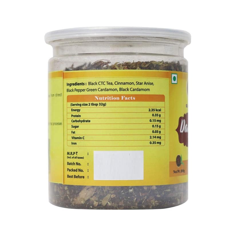 ELWORLD AGRO & ORGANIC FOOD PRODUCTS Darjeeling Masala Tea (Rainforest Alliance Black Tea And Certified Organic Spices)- 200G view 2
