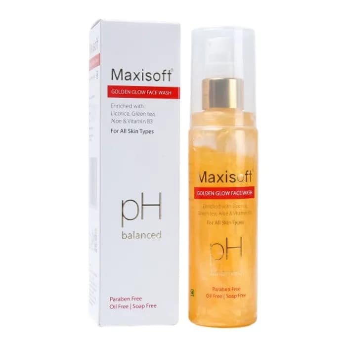 Maxisoft Golden Glow Face Wash, 100 ml - Pack of 2