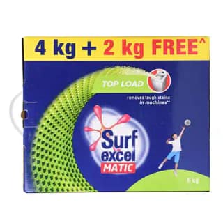 Surf Excel Matic Top Load Detergent Powder (4+2 Kg) 6 Kg