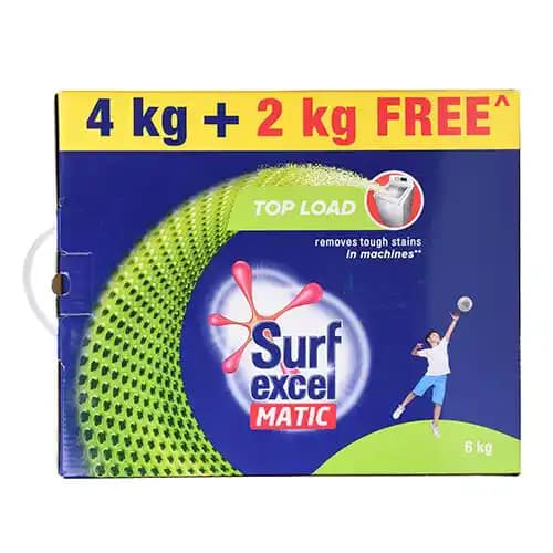 Surf Excel Matic Top Load Detergent Powder (4+2 Kg) 6 Kg
