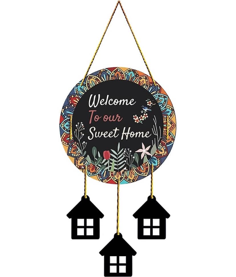Welcome wall hanging for home decoration door hanging living room decor