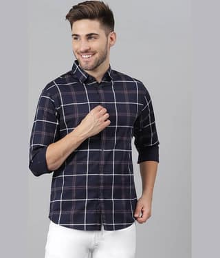 Dennis Lingo - White 100% Cotton Slim Fit Men's Casual Shirt ( Pack of 1 )