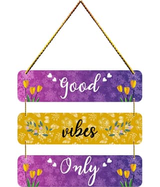 Positive Vibe Lifestyle Traditional Door Hanging 1 ft Multi ( Pack of 1 )
