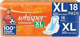 WHISPER EXTRA LONG XL 18PADS