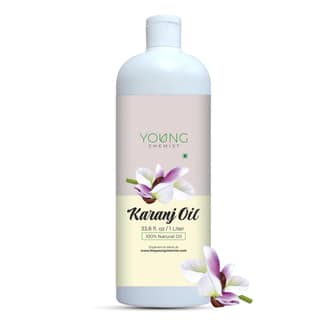 Young Chemist Organic Karanja Oil for Hair & Skin Restoration - 1 Litre, Revitalize with Cold Pressed Karanj Oil for Ultimate Nourishment Young Chemist Organic Karanja Oil for Hair & Skin Restoration - 1 Litre, Revitalize with Cold Pressed Karanj Oil for