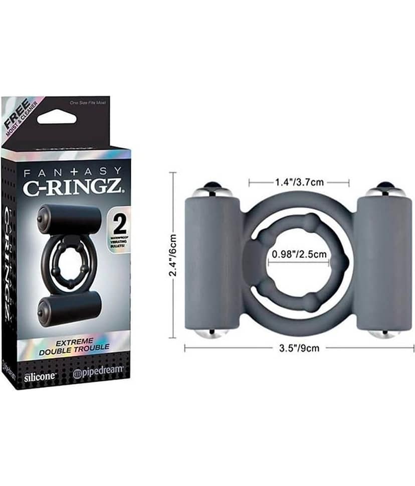 Vibrations Dual BŪLLET RING Manual Massager view 2