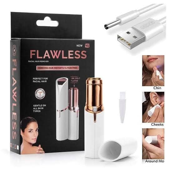 Flawless Women's Painless Face Hair Remover (Pack of 1)