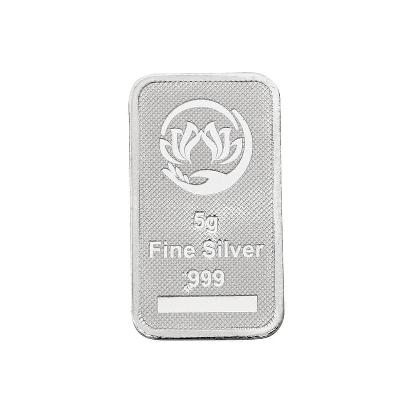 5g Fine Silver 999 Purity Bar | Pure Silver Biscuit | Investment Grade Silver Coin/Bar