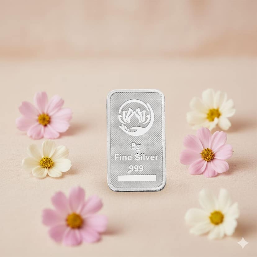 5g Fine Silver 999 Purity Bar | Pure Silver Biscuit | Investment Grade Silver Coin/Bar view 2