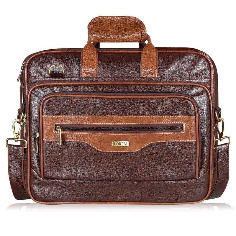 LOREM 28L Messenger Bag For Men - Faux Leather