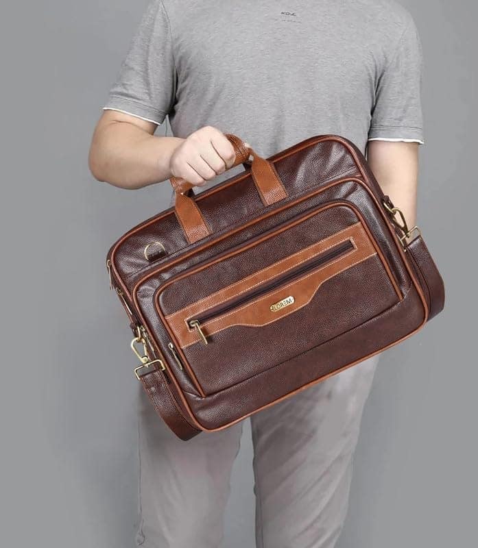 LOREM 28L Messenger Bag For Men - Faux Leather view 7