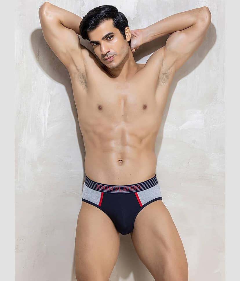 John Players Grey Melange John Players Briefs Cotton Men's Briefs ( Pack of 1 )
