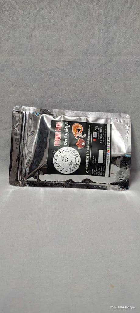 KV Home Foods Spicy Prawn Pickle - 250g view 3