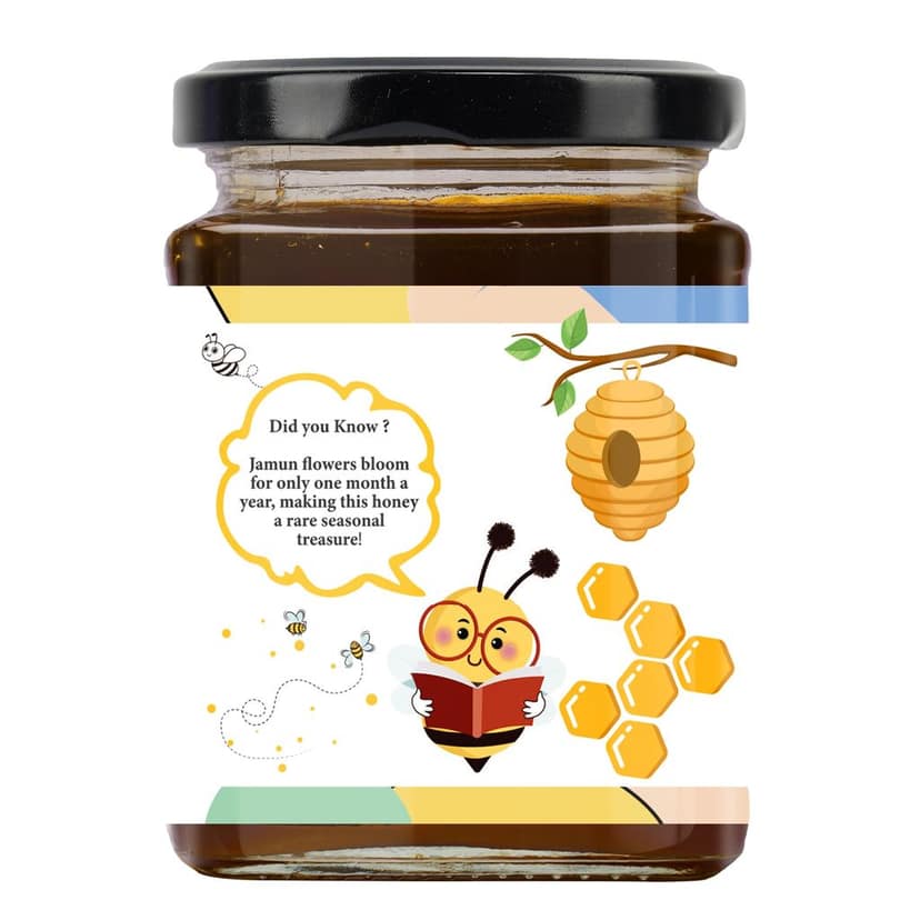 Organic Nation Jamun Honey � Raw, Unprocessed, Natural Sweetener � Sourced from Wildflowers � Immunity Booster � No Added Sugar 325g view 6