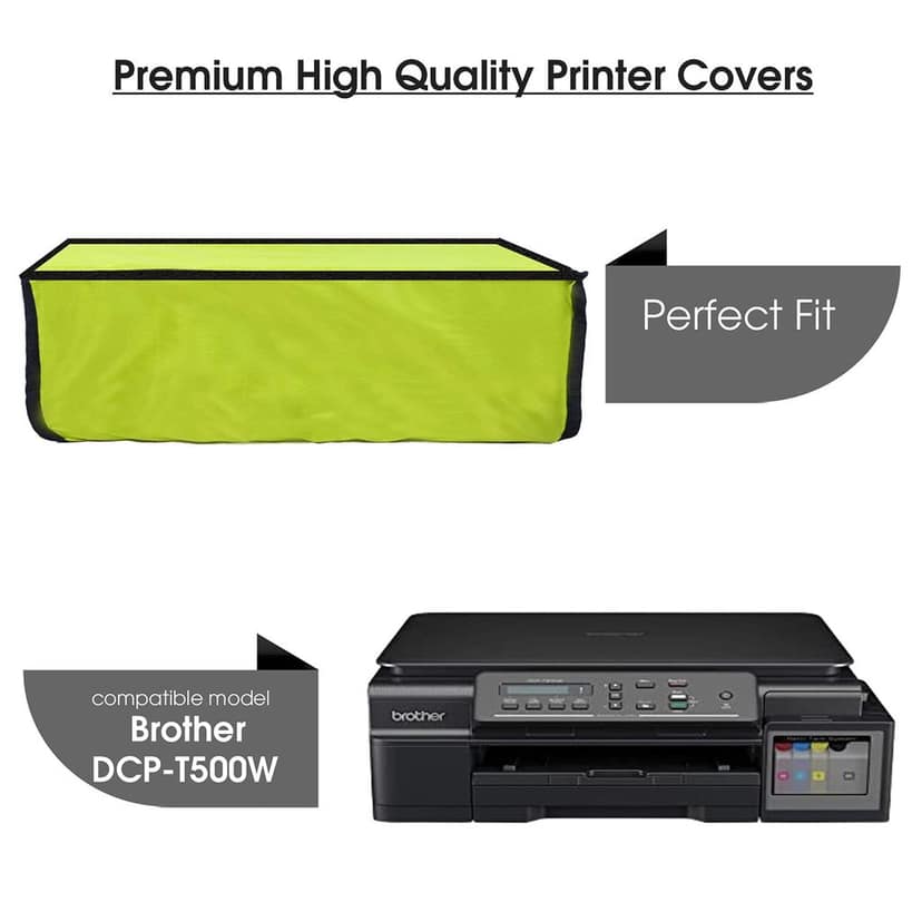 Palap Super Premium Dust Proof Printer Cover for Brother DCP-T500W (Green ; 48.5 x 42.4 x 21.1 Cms) view 2