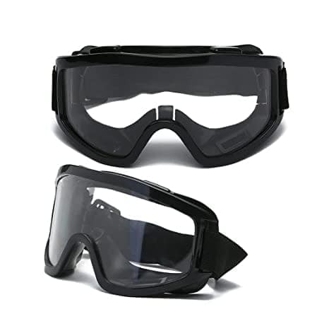 Style Eva Motorbike ATV Dirt Bike Racing Work Protection Eyewear with Adjustable Strap Unisex Sunglasses (Black) view 2