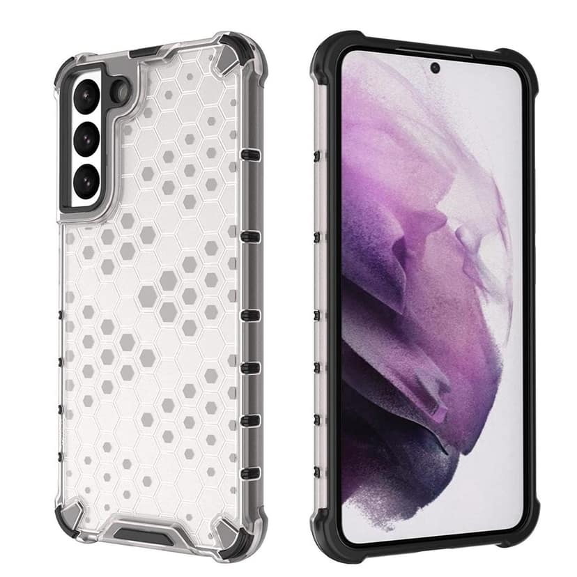 Faircost Hybrid Shockproof Back Cover for Samsung Galaxy S22 Plus 5G Hard Outside Soft Inside- (Polycabonate::Transparent) view 3
