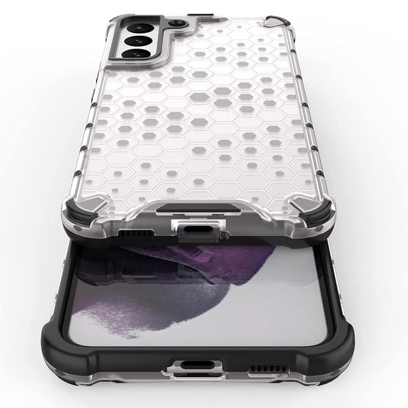 Faircost Hybrid Shockproof Back Cover for Samsung Galaxy S22 Plus 5G Hard Outside Soft Inside- (Polycabonate::Transparent) view 4