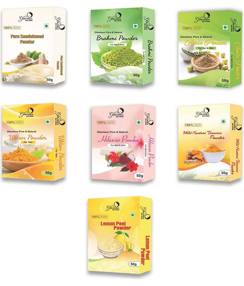 glowious - Skin Toning Face Pack for Normal Skin ( Pack of 7 )