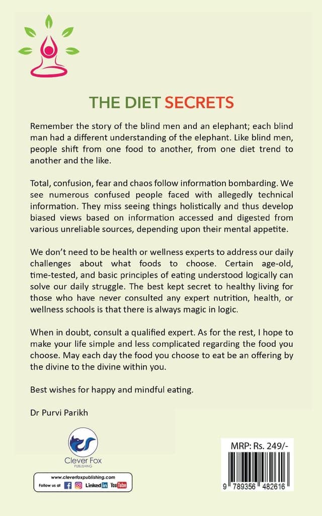 The Diet Secrets: Expert Diet All Women And Men Needs To Follow: Wellness, And Healthy Tips For Every Age: Learning Nutritional Tips No One Knows About For Healthy Living (Trending Weight Loss Book) [Paperback] Dr. Purvi Parikh view 2