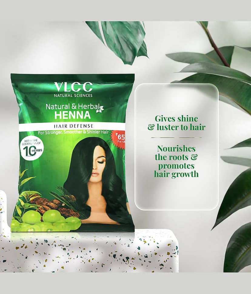 Vlcc Natural & Herbal Henna , 120G(Pack Of 4) view 2