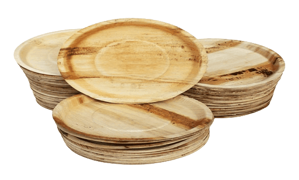 Areca Leaf Plates | Disposable Plates | Eco-Friendly Plates | Biodegradable Plates- 50 Plates In Pack view 2
