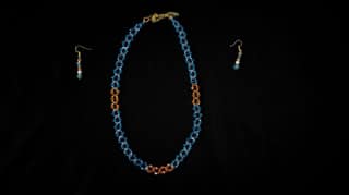 Crystal chain sky blue