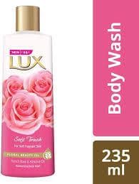 Lux Soft Touch Body Wash With French Rose And Almond Oil, 235Ml