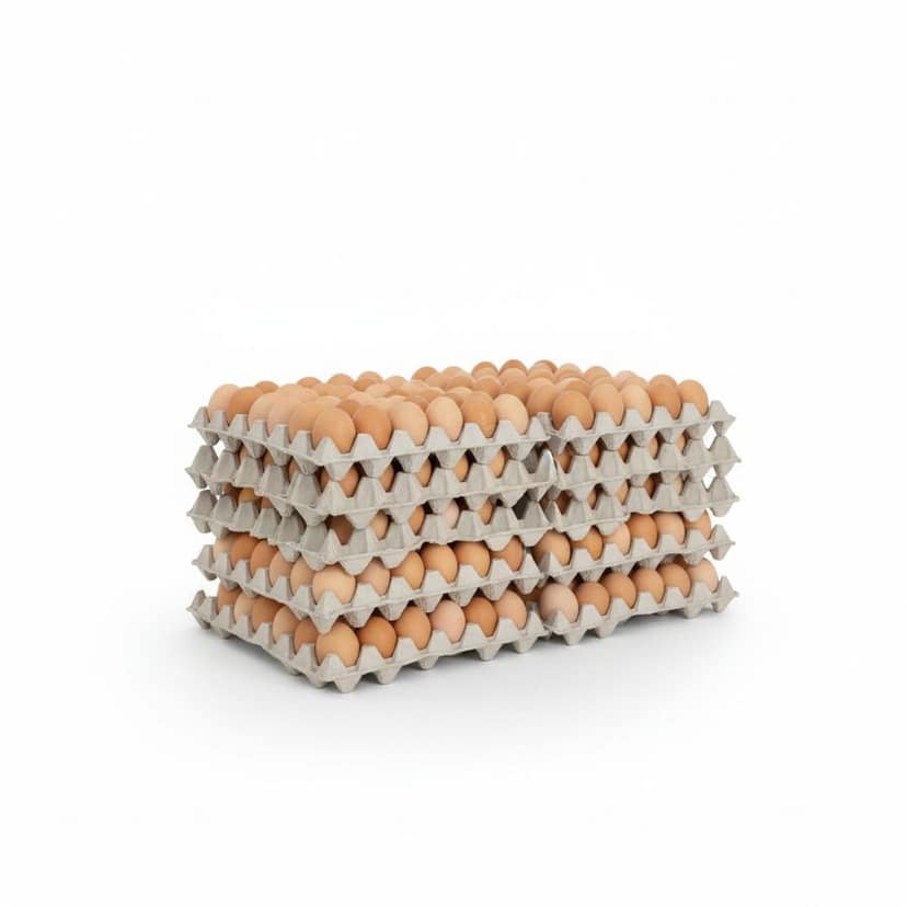 Fresh Brown Eggs in Tray - 50 gm - One egg