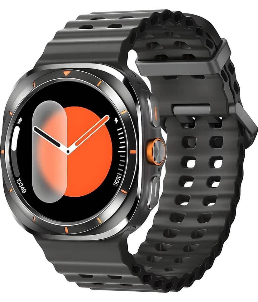 VEhop IPS LCD BT Calling Smart Watch with Silicone Strap Upto 1-2 days Backup ( Black )