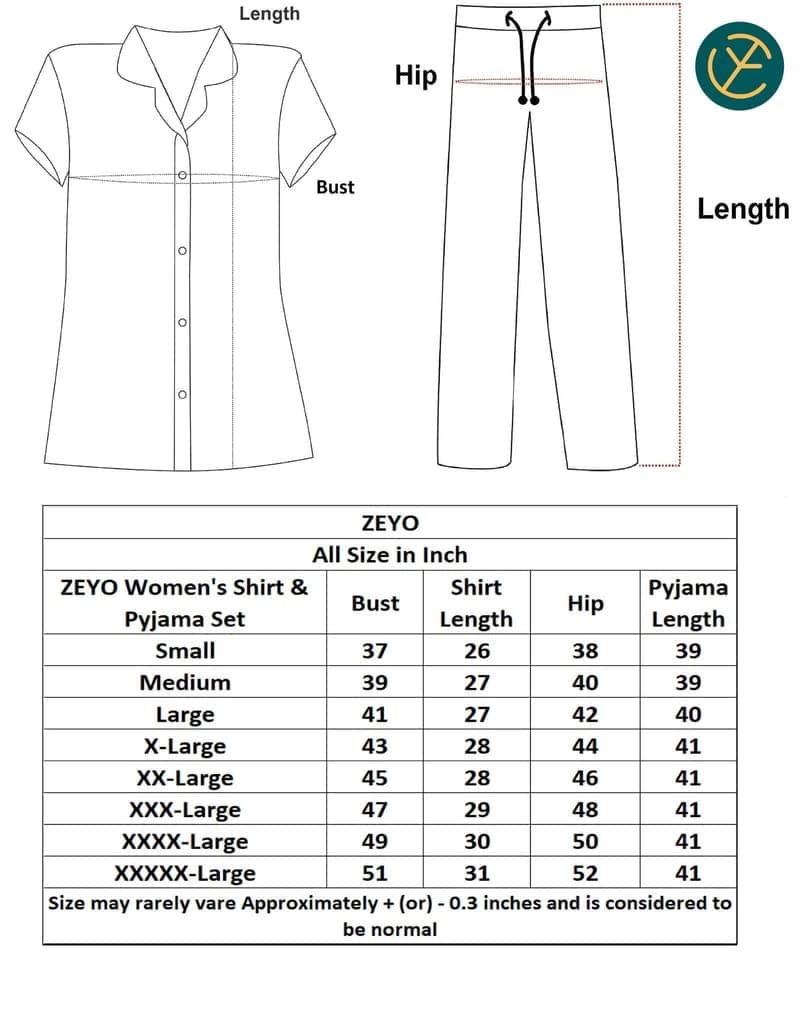 ZEYO Women's Cotton Red Solid Stylish Night suit set view 6